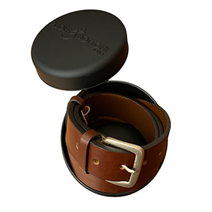 Cintura Bull belt 0,5cm<br>Light Brown<br> Genuine Leather