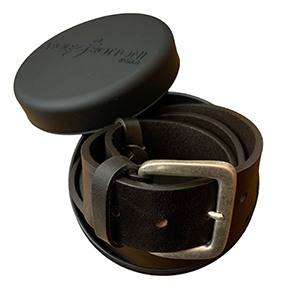 Belt Bull belt 0,5cm<br>Dark Brown<br> Genuine Leather
