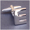 Cufflink Letter E 100% Ottone