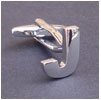 Cufflink Letter J 100% Ottone