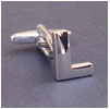 Cufflink Letter L 100% Ottone