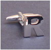 Cufflink Letter R 100% Ottone