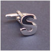 Cufflink Letter S 100% Ottone