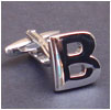 Cufflink Letter B 100% Ottone