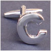 Cufflink Letter C 100% Ottone