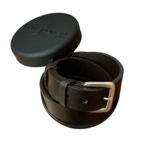 Cintura Bull belt 0,5cm <br> Dark Brown<br>Genuine Leather