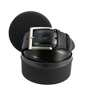 Cintura Marcapunto <br/>Black <br/> Genuine Leather