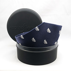 Tie LA DOLCE VITA NAVY <br/>100% SILK