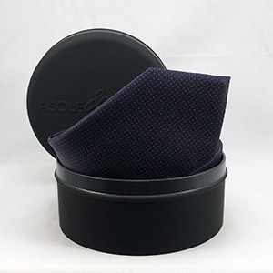 Cravatta POIS-1 BLU E ROSSO <BR/> 100% SETA