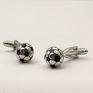 Gemelli Da Uomo A Forma Di Pallone Da Calcio In Acciaio Inossidabile, Regalo Originale E Elegante Per Compleanno O Feste