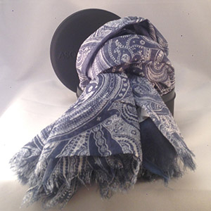 Sciarpa Cachemire Grande Jeans 100% cotone