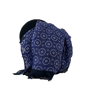 Sciarpa DIS. CRAVATTA 02 DENIM <br/> 100% LINO