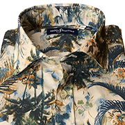 Fantasy 289 Flowers and Palm <br> Pure Cotton