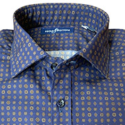 Fantasy 308<br> Navy <br> Pure Cotton